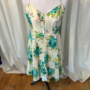 Silky floral dress